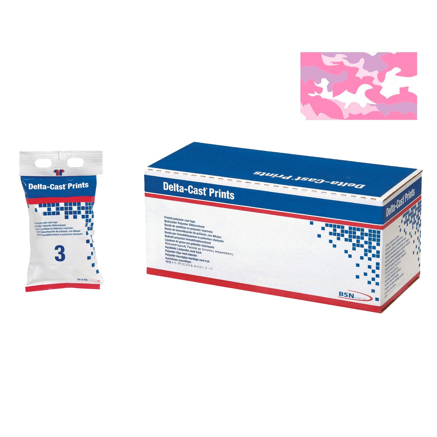 Delta-Cast® Pink Camouflage Cast Tape