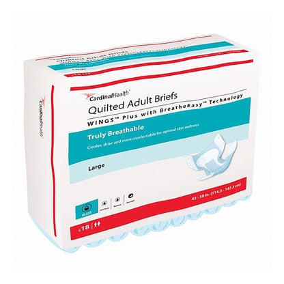 Wings™ Quilted Plus with BreatheEasy™ Technology Adult Briefs