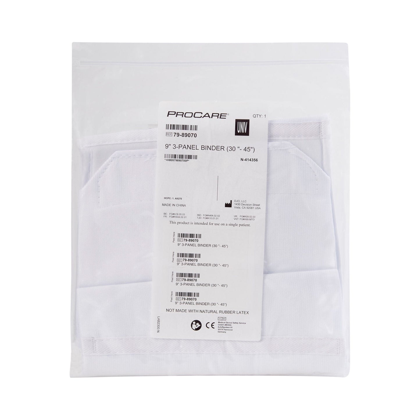 Procare® 3-Panel Abdominal Support, 9-Inch Height
