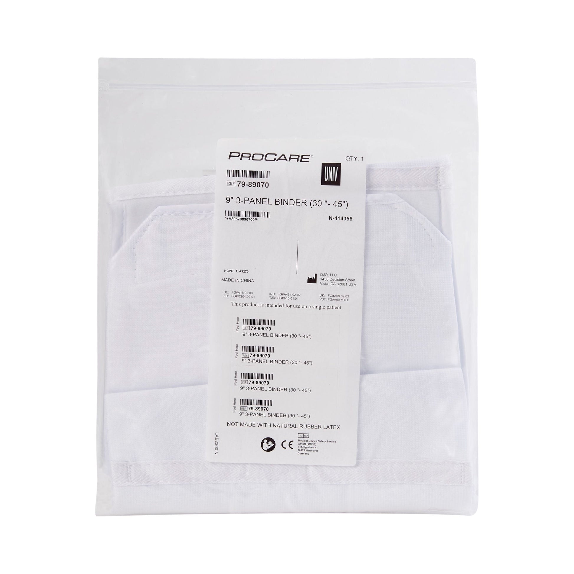 Procare® 3-Panel Abdominal Support, 9-Inch Height