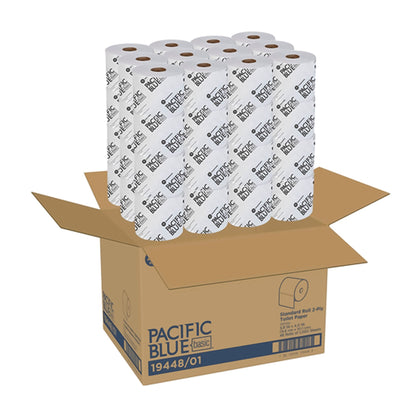 Pacific Blue Basic® Two-Ply Standard Toilet Paper