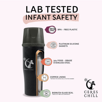Ceres Chill Demigoddess Stainless Steel Mini Breast Milk Chiller Container