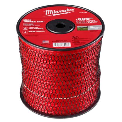 Milwaukee .095" x 750’ (3 lbs.) Twisted Trimmer Line 49-16-2783