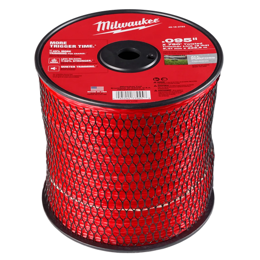 Milwaukee .095" x 750’ (3 lbs.) Twisted Trimmer Line 49-16-2783