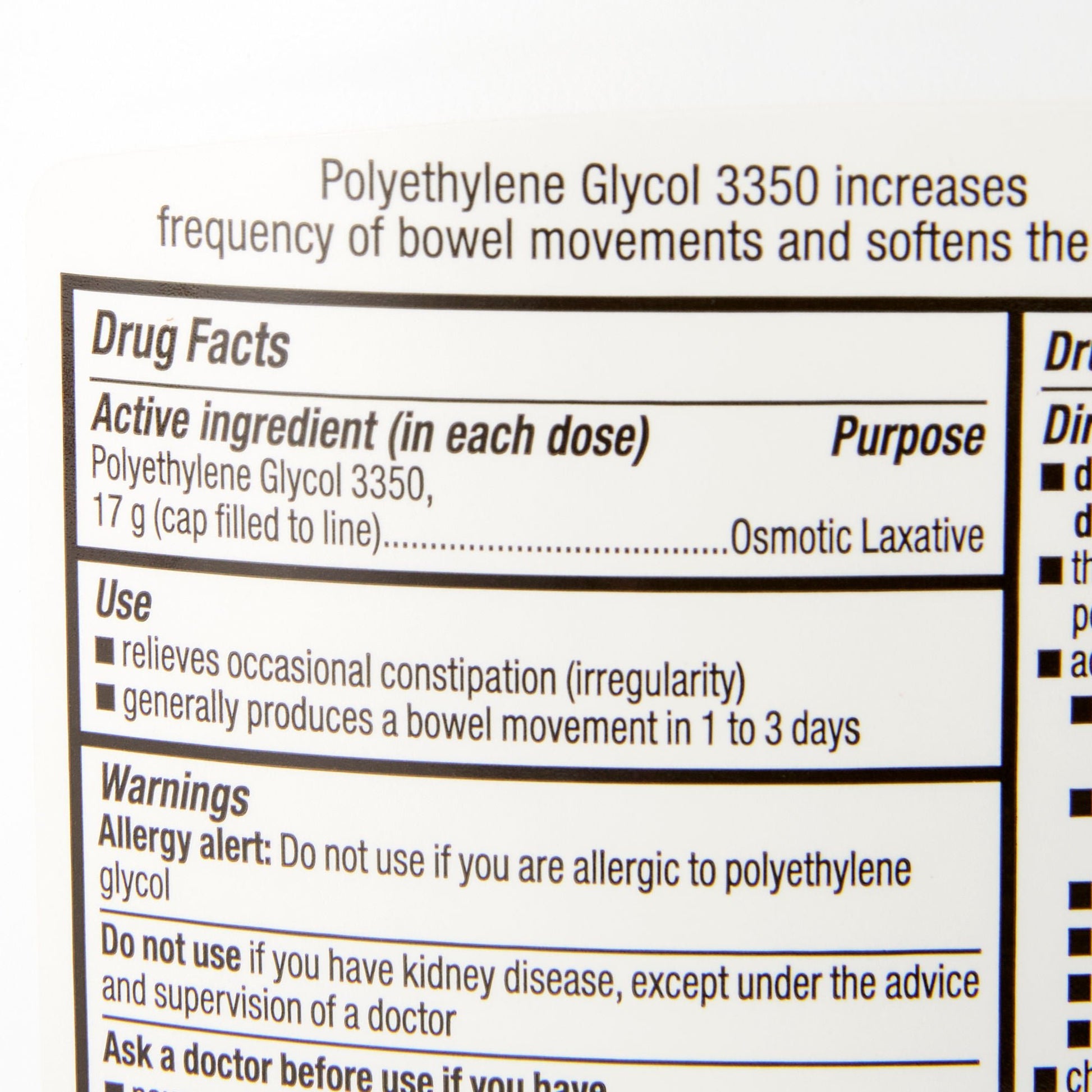 Perrigo Polyethylene Glycol Cathartic / Laxative