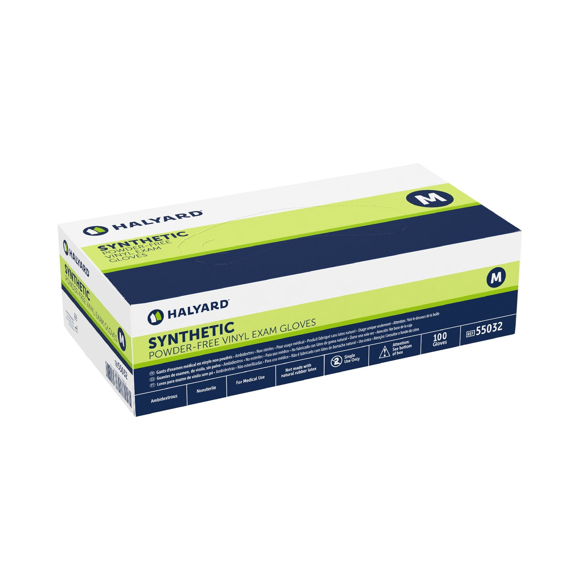 Halyard™ Vinyl Exam Gloves, Clear - view 3