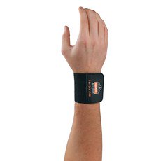 ProFlex 400 Universal Wrist Support Wraparound / Wristlet Elastic Left or Right Wrist Black