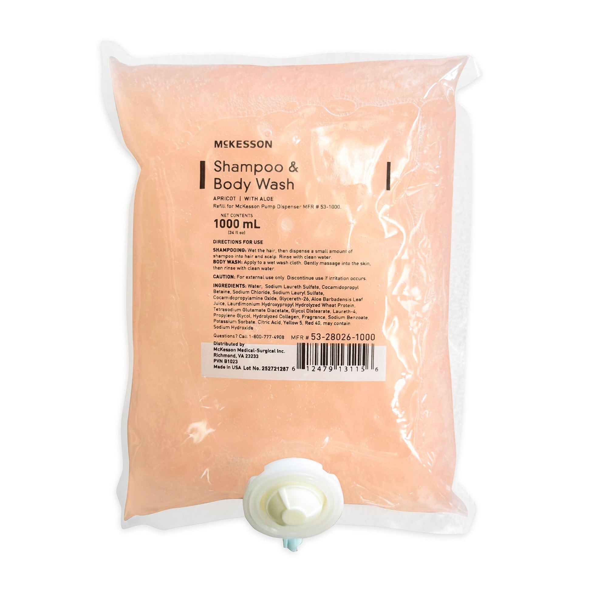 McKesson Shampoo and Body Wash, Dispenser Refill Bag