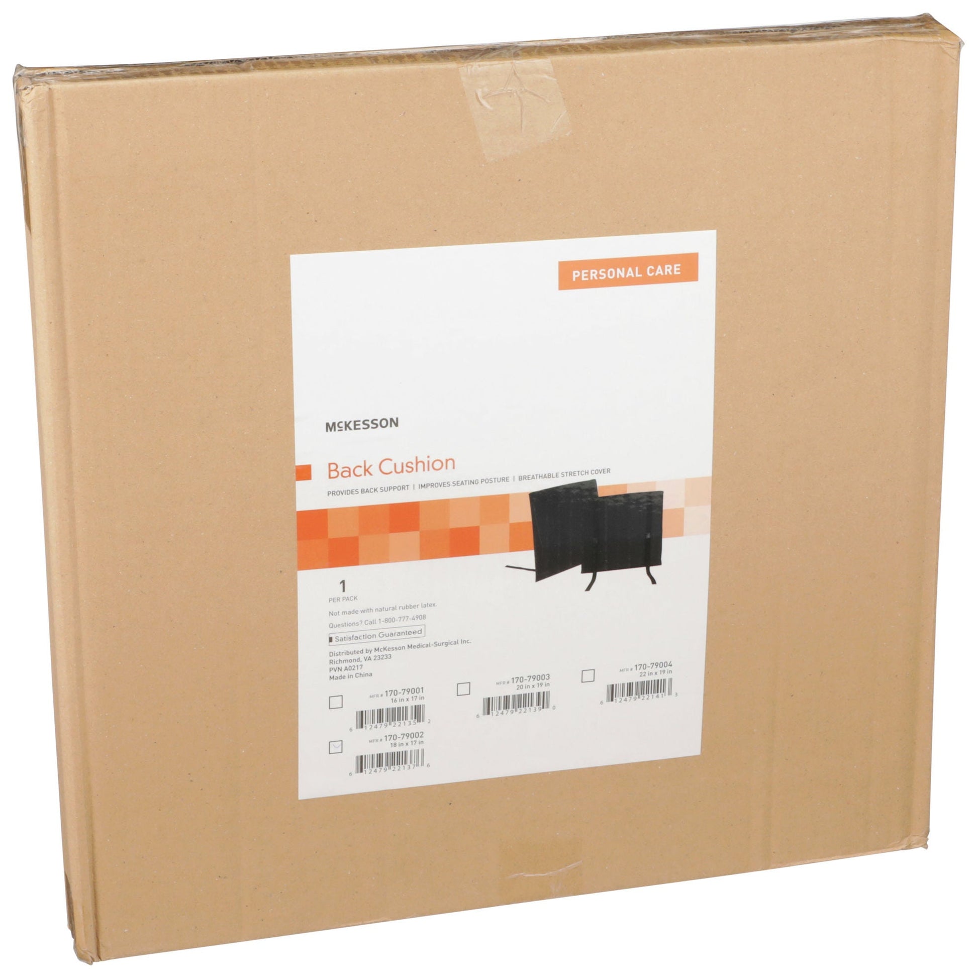 McKesson Back Support Cushion, Black