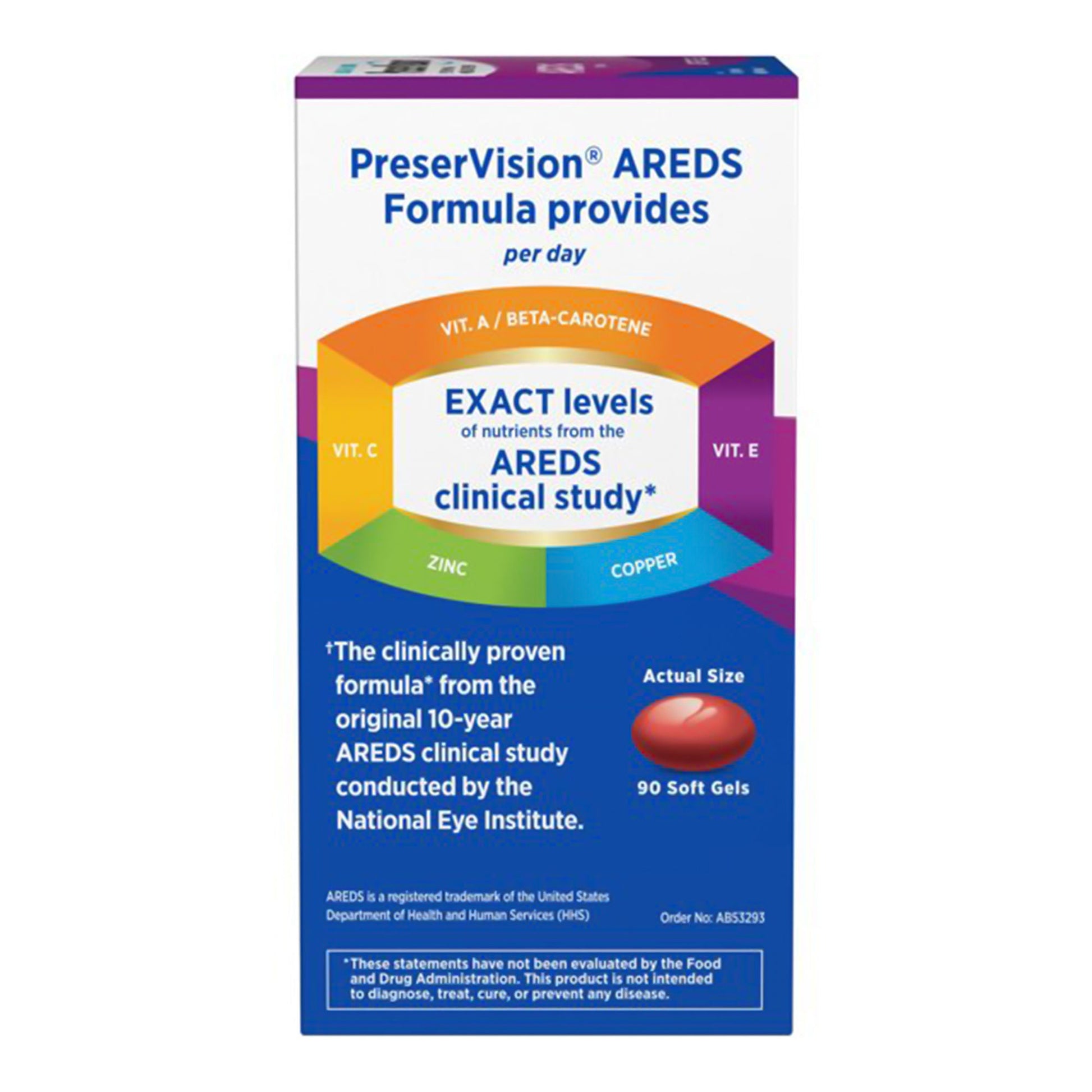 Bausch + Lomb PreserVision AREDS 2 + Multivitamin Soft Gels