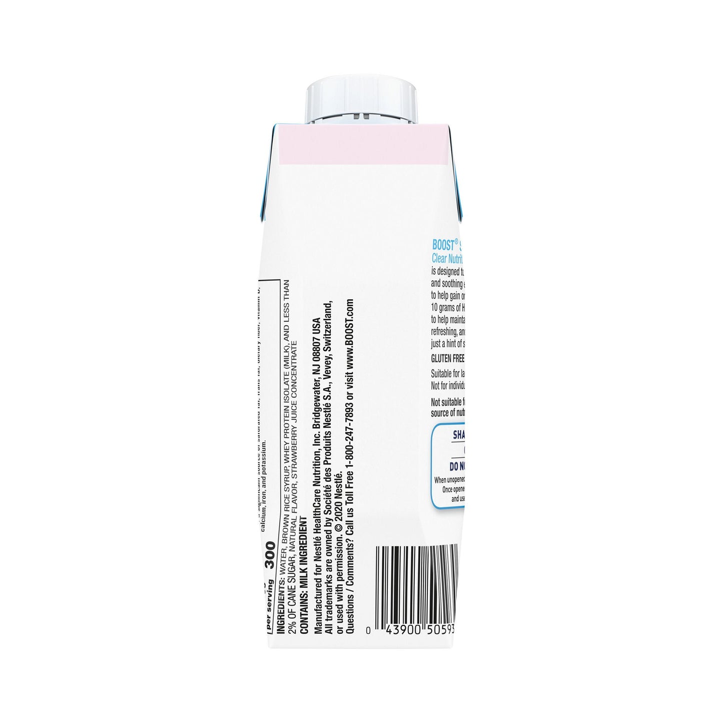 Boost® Soothe Strawberry Kiwi Clear Nutritional Drink, Carton