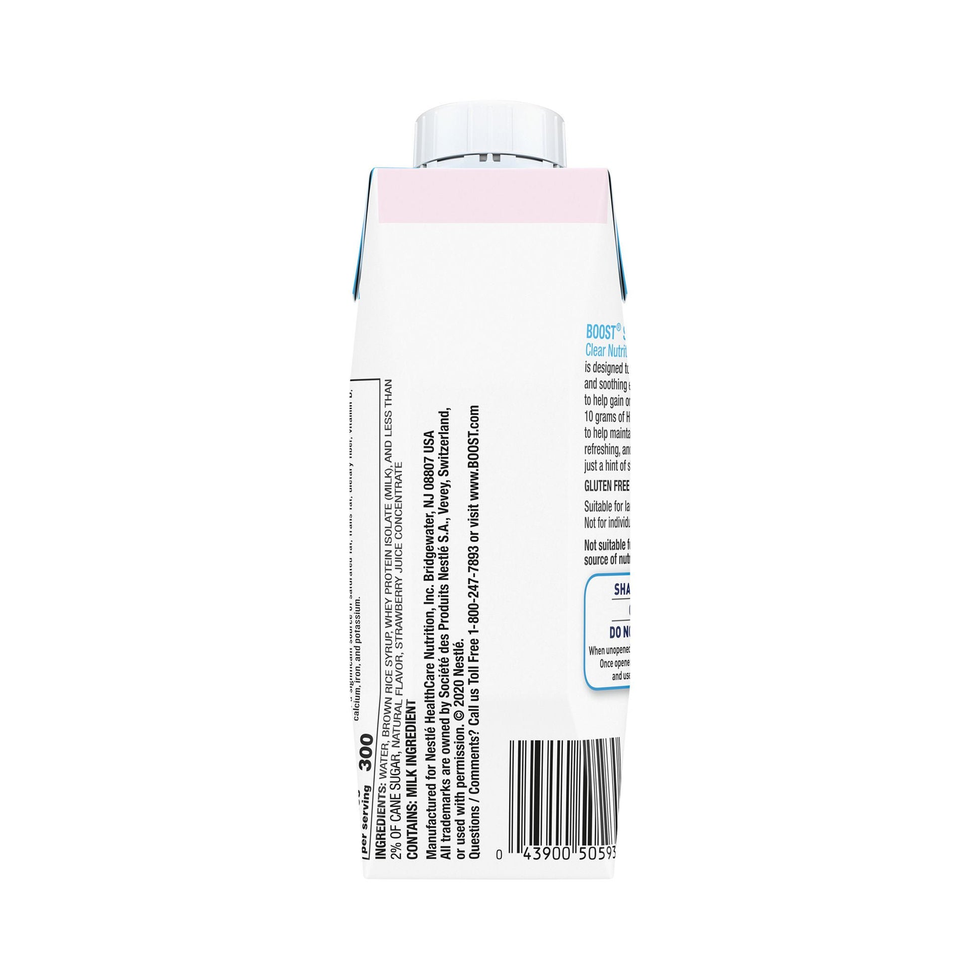Boost® Soothe Strawberry Kiwi Clear Nutritional Drink, Carton