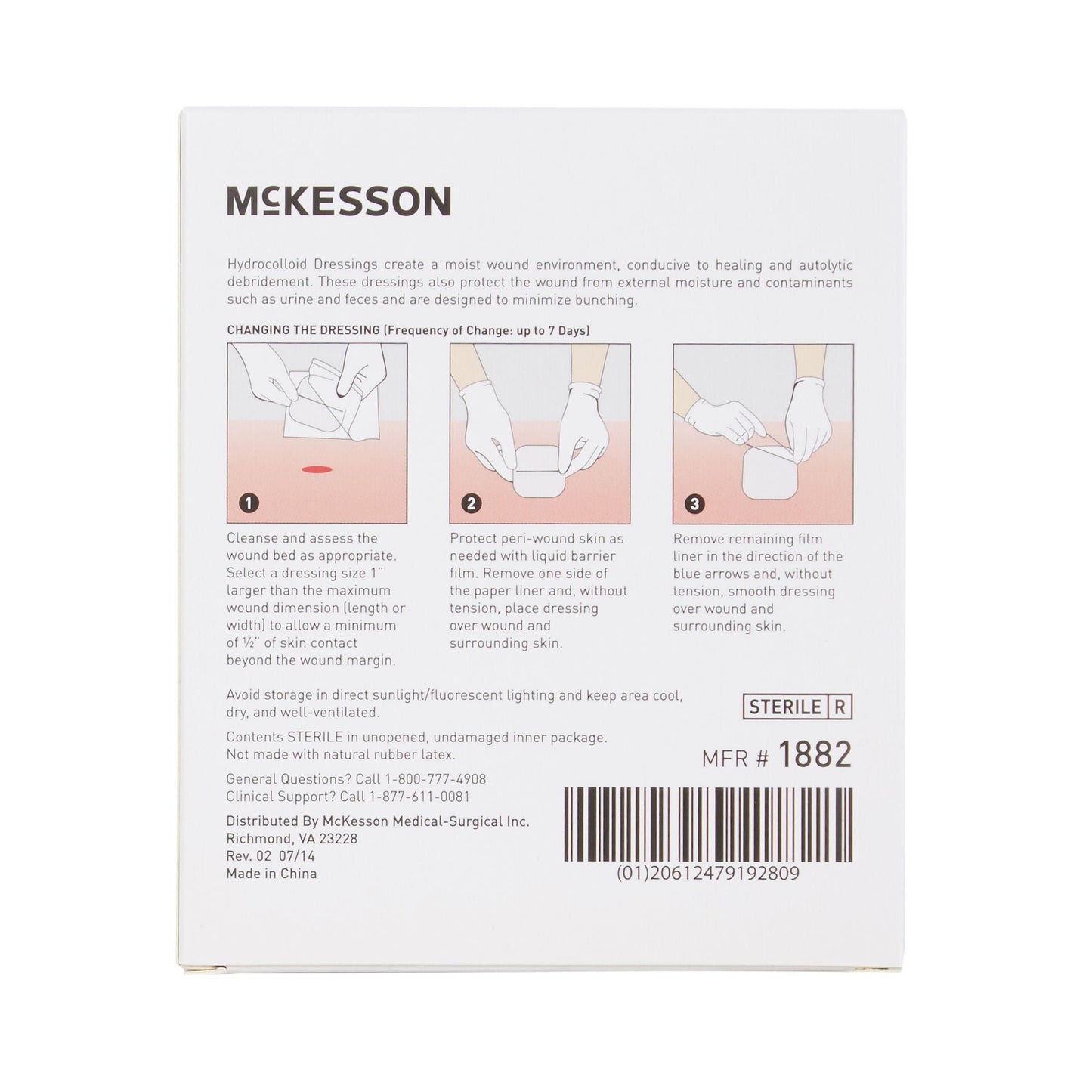 McKesson Hydrocolloid Dressing