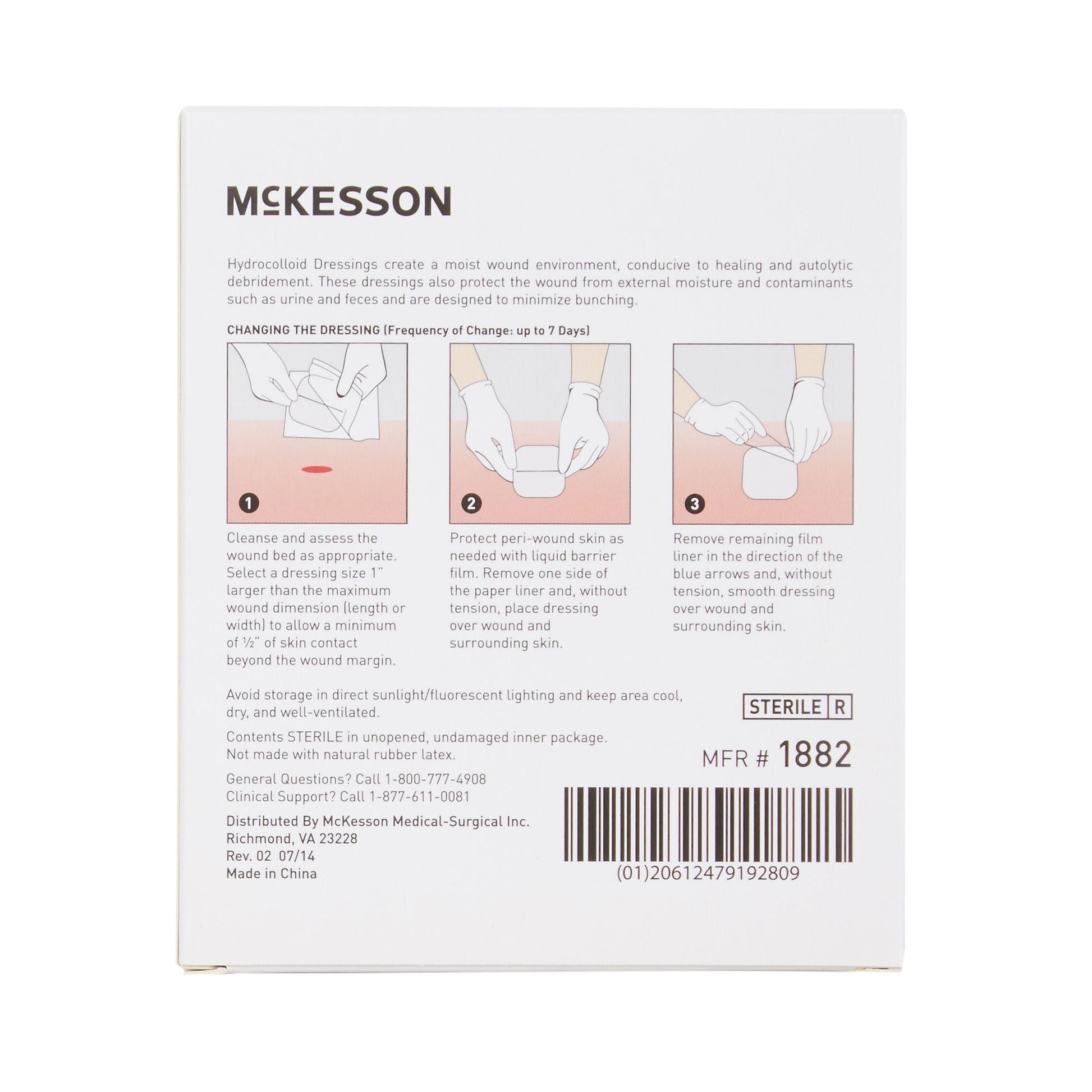 McKesson Hydrocolloid Dressing