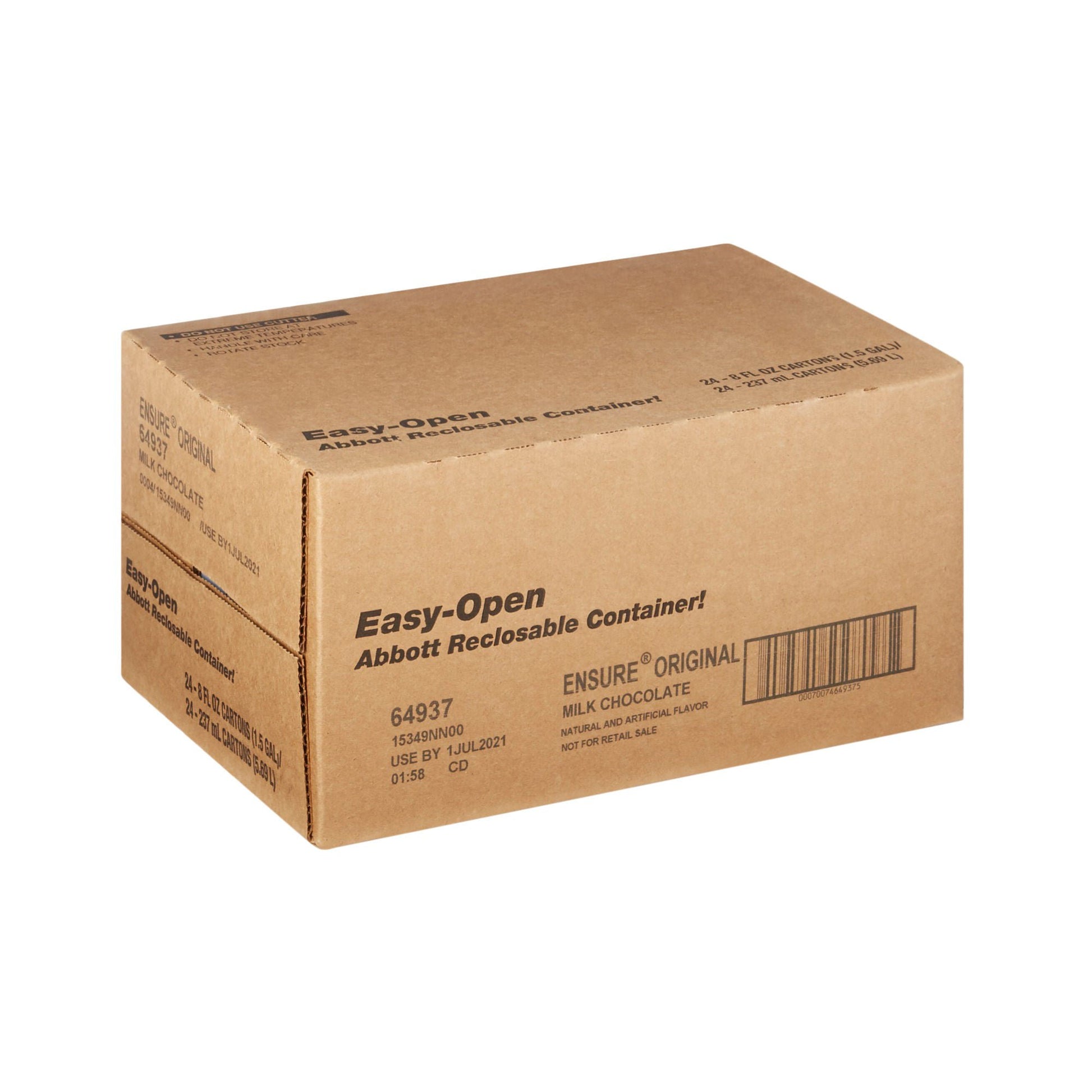 Ensure® Original Therapeutic Nutrition Shake, Chocolate, carton