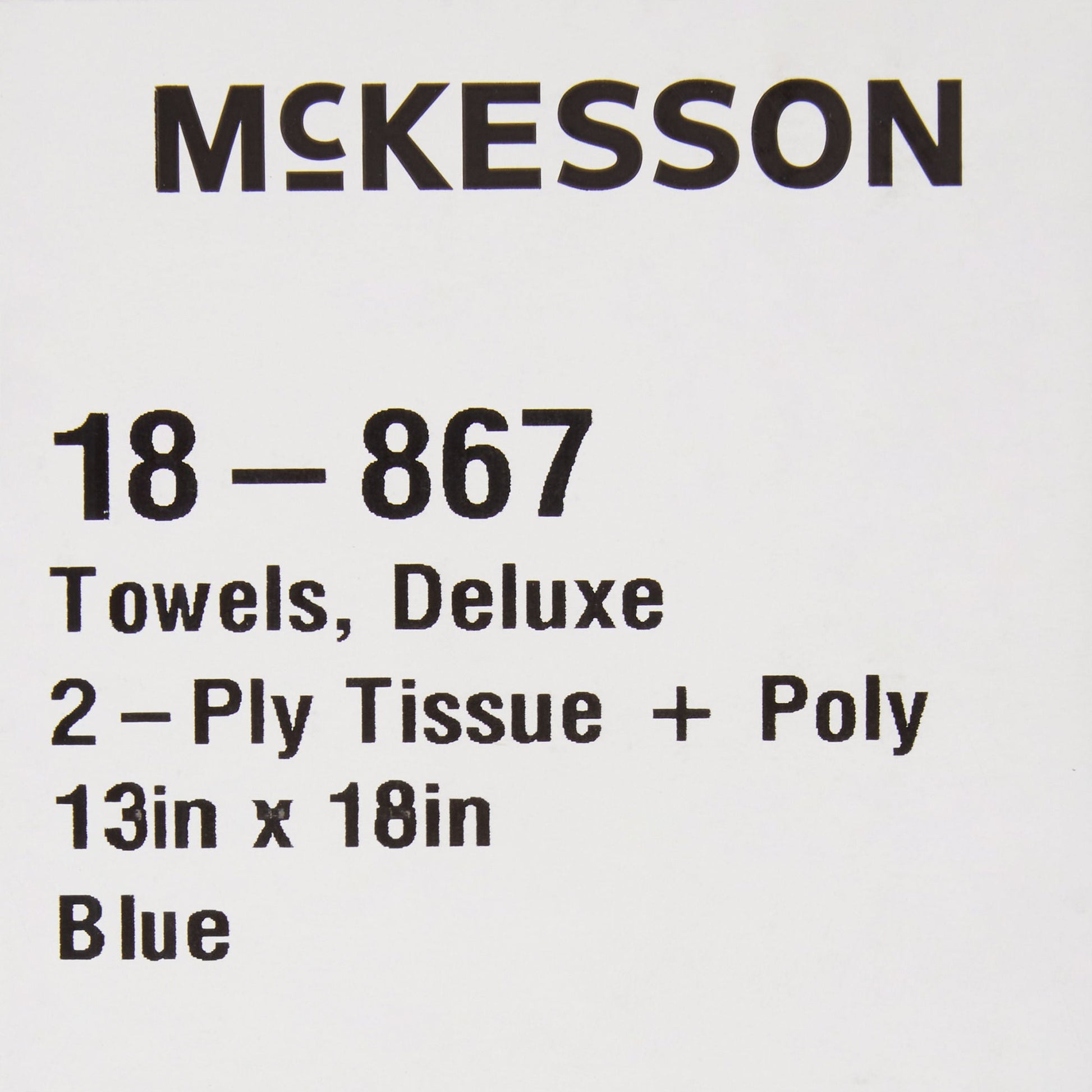 McKesson Nonsterile Blue Procedure Towels