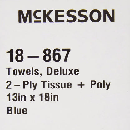 McKesson Nonsterile Blue Procedure Towels