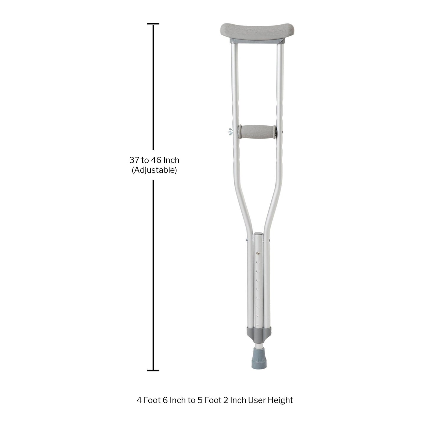 McKesson Underarm Crutches for Children 4'6" – 5'2"