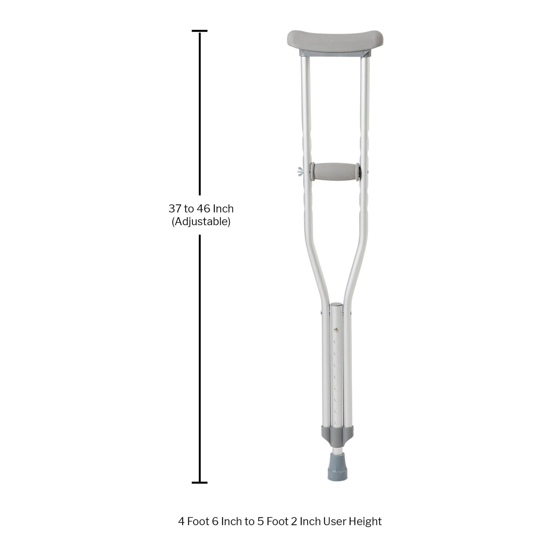 McKesson Underarm Crutches for Children 4'6" – 5'2"