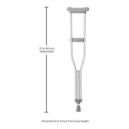 McKesson Underarm Crutches for Children 4'6" – 5'2"