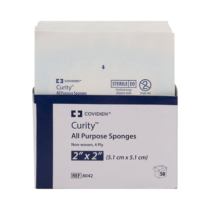 Curity™ Sterile Nonwoven Sponge, Four-Ply