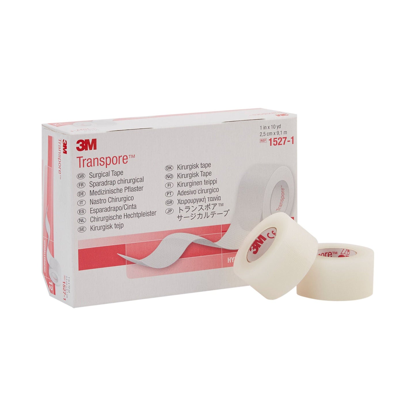 3M™ Transpore™ Plastic Medical Tape, Transparent