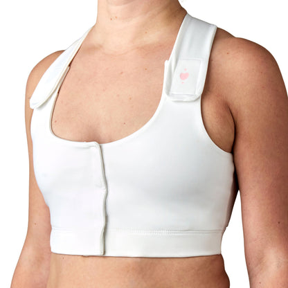 Serena Post Surgical Bra, White, Queen Size