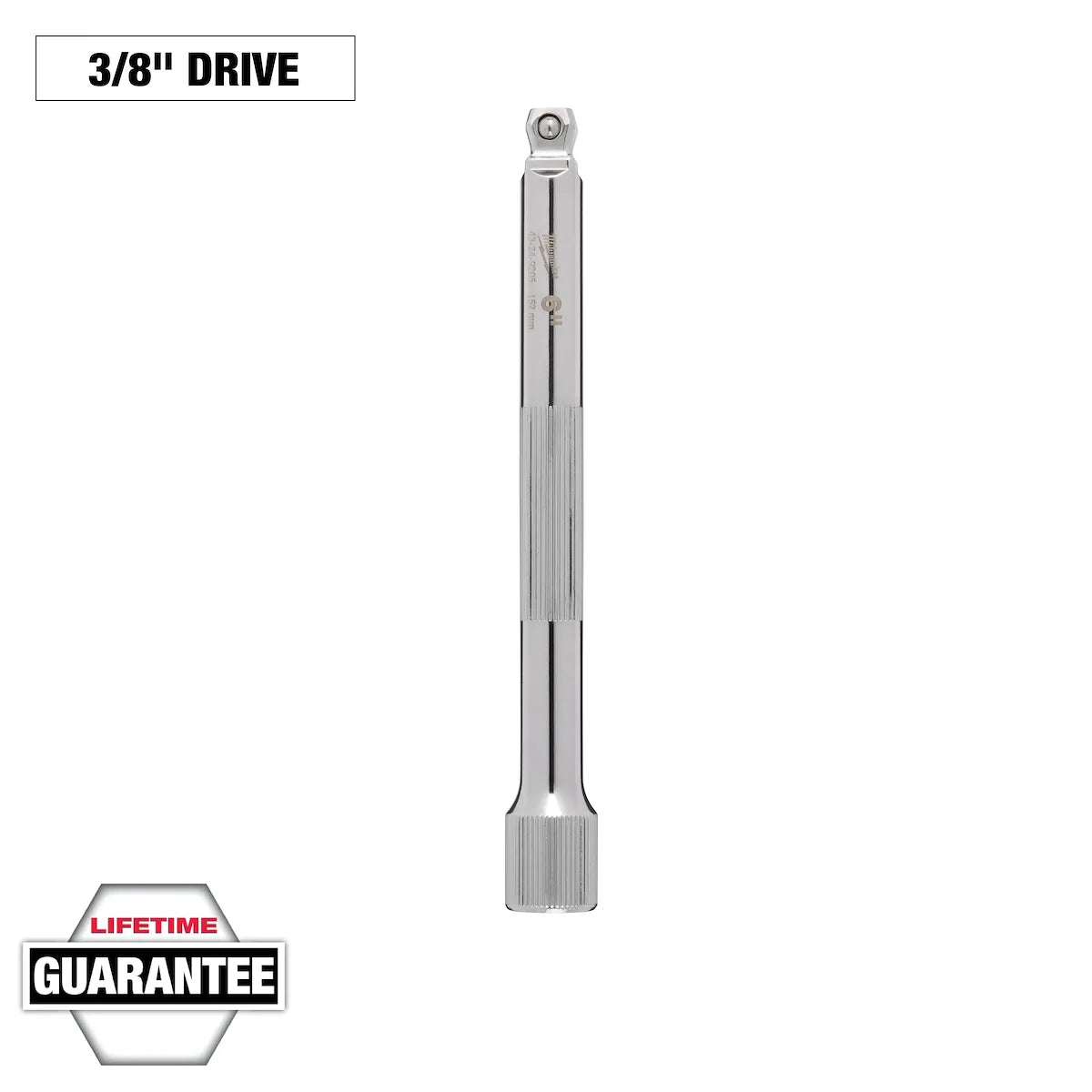 Milwaukee 3/8" Drive 6" Wobble Extension 43-24-9205 | 3/8 in Drive, Chrome Vanadium Steel