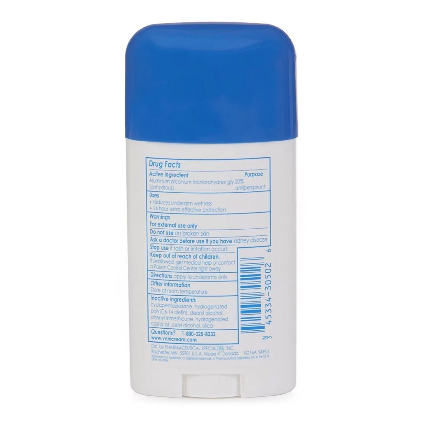 Vanicream Antiperspirant / Deodorant Solid Unscented