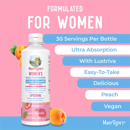 Mary Ruth's® Women's Multivitamin + Liposomal for Hair Growth