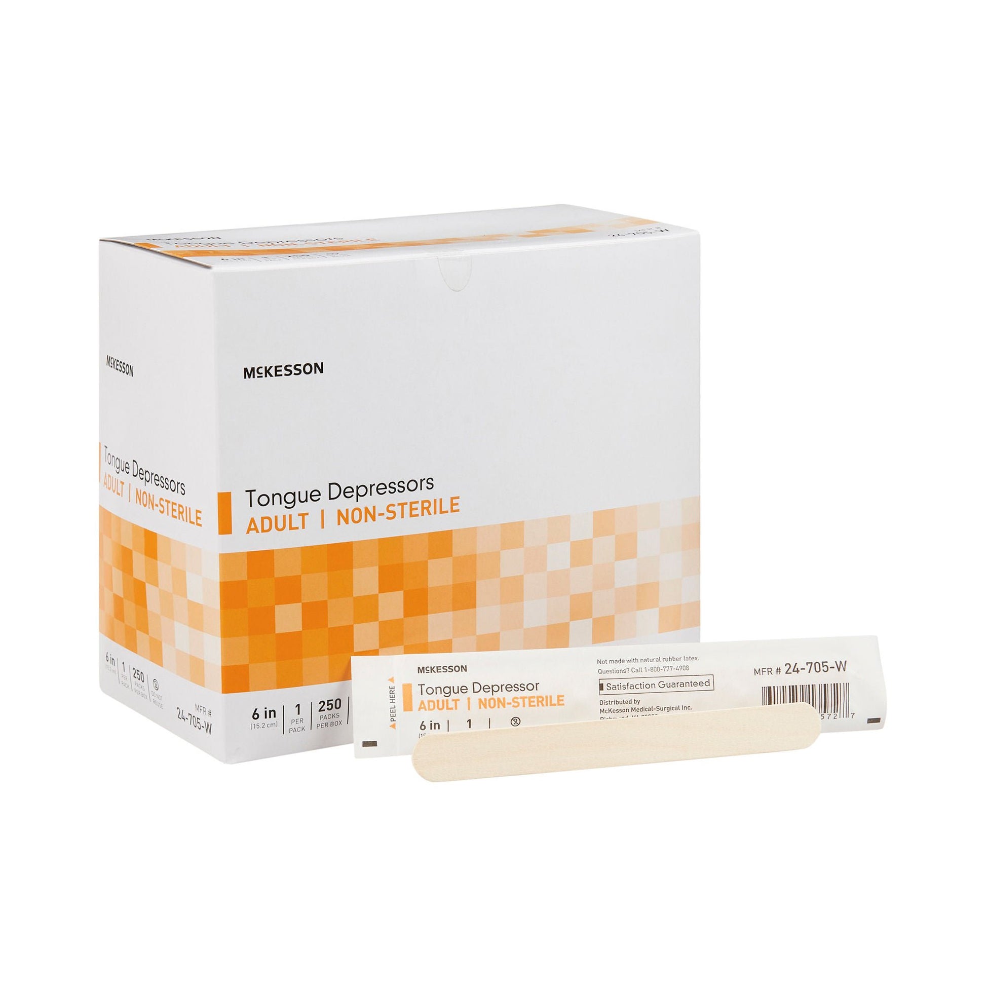 McKesson Tongue Depressor, Wood, 6 Inch – Case of 10