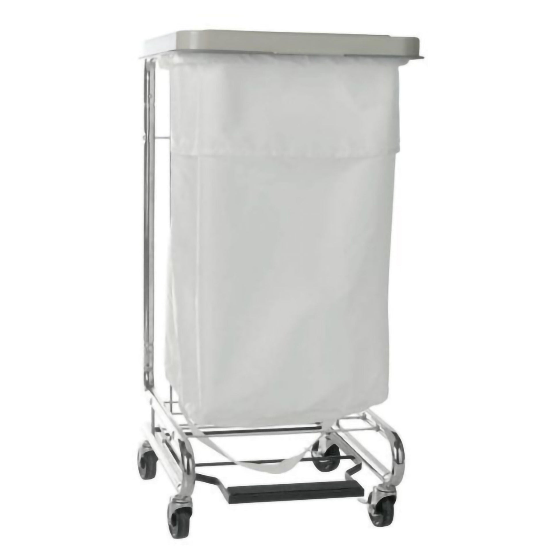 McKesson Hamper Stand Biohazardous Waste Rectangular Opening Foot Pedal Self-Closing Lid