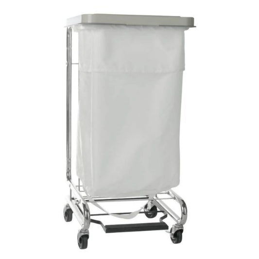 McKesson Hamper Stand Biohazardous Waste Rectangular Opening Foot Pedal Self-Closing Lid