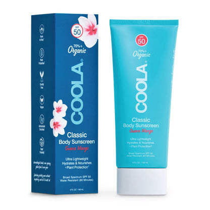 Coola® Classic Body Sunscreen Lotion SPF 50 Guava Mango Scent, Tube