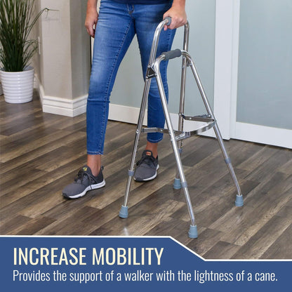 DMI® Folding Walker, Silver