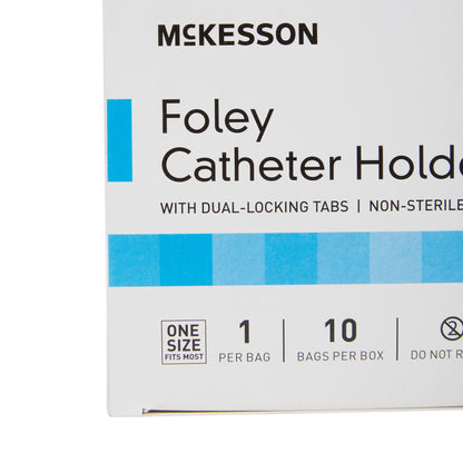 McKesson Foley Catheter Holder Leg Strap With Dual-Locking Tabs