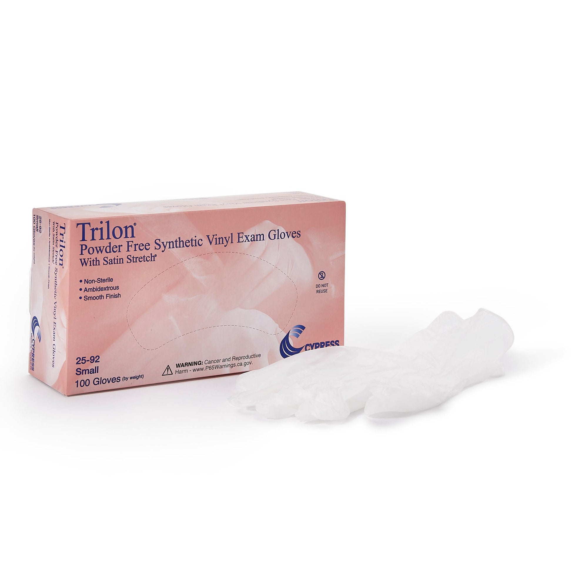 Trilon® Vinyl Exam Gloves, Clear