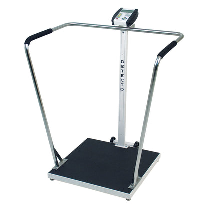 Detecto Bariatric Patient Scale LCD Display 1000 lbs. / 450 kg Capacity AC Adapter / Battery Operated