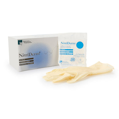 Sterile NitriDerm® Nitrile Surgical Gloves, White