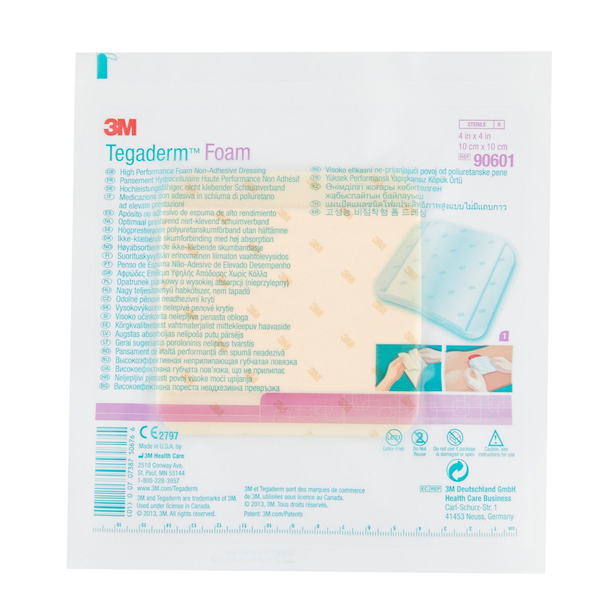 3M™ Tegaderm™ High Performance Nonadhesive w/o Border Foam Dressing