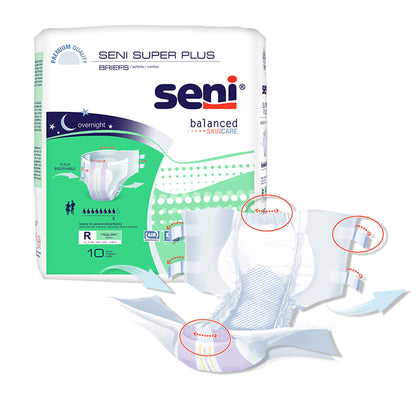 Seni® Super Plus Overnight Heavy Absorbency Incontinence Brief