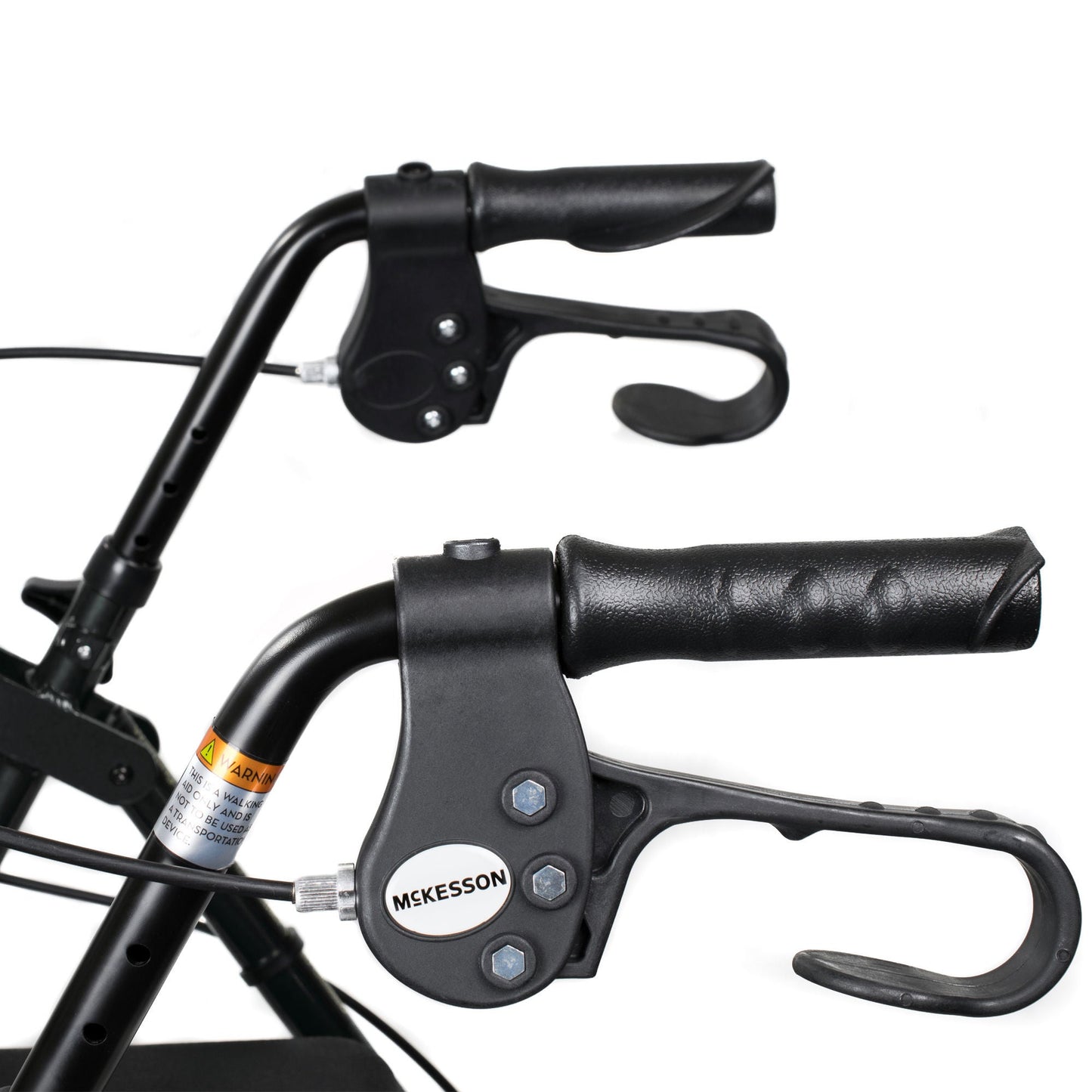 McKesson Folding Aluminum Four-Wheel Rollator, Black