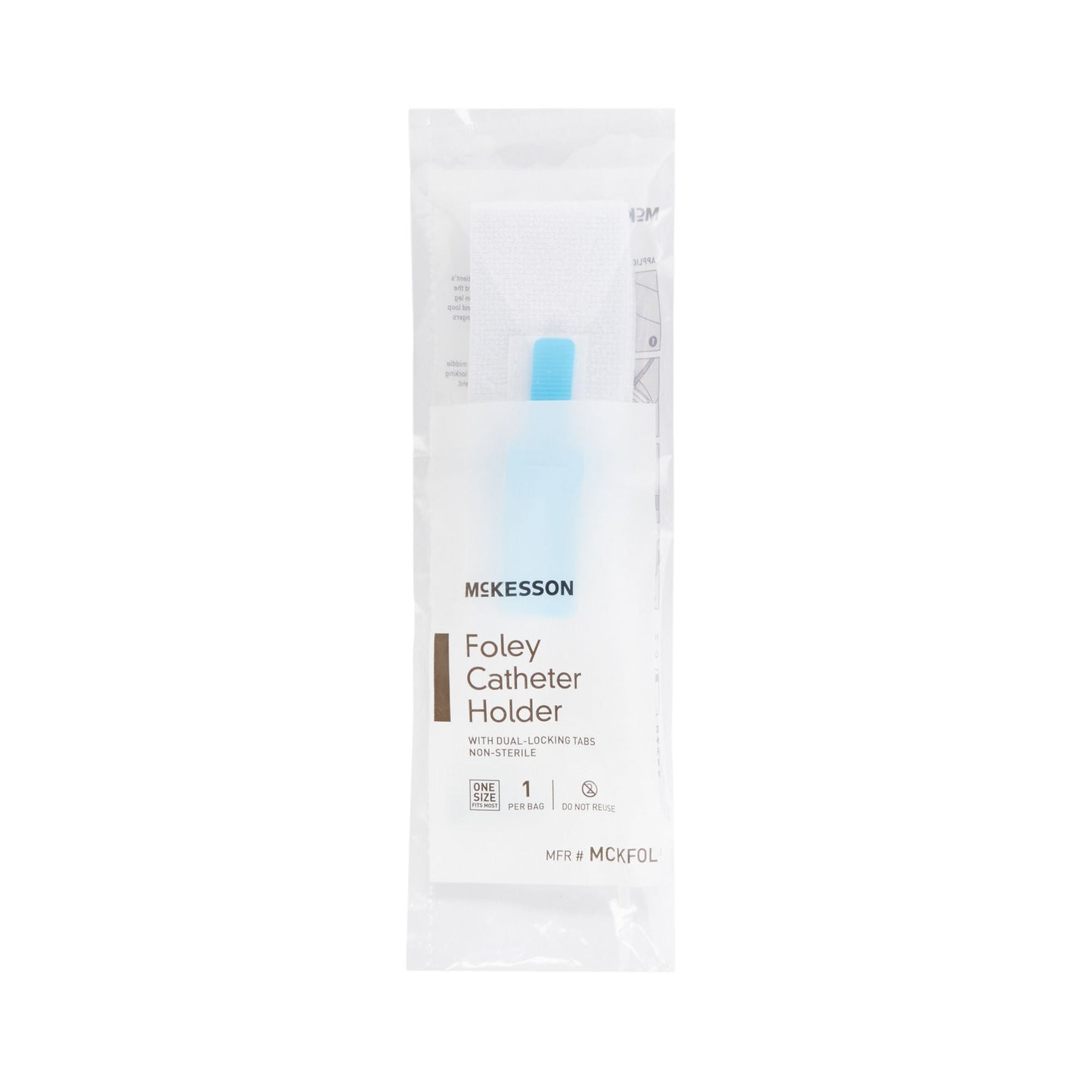 McKesson Foley Catheter Holder Leg Strap With Dual-Locking Tabs