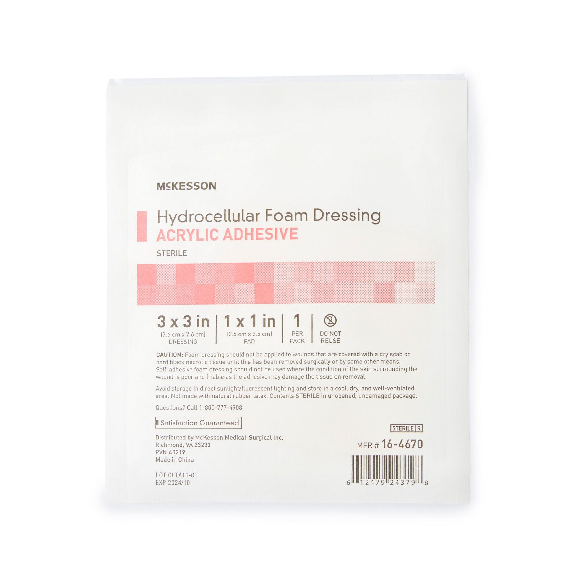 McKesson Adhesive Foam Dressing with Border