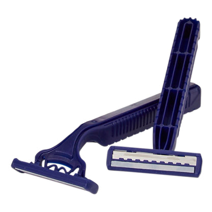 McKesson Disposable Razor, Twin Blade, Lubricated Strip, Blue
