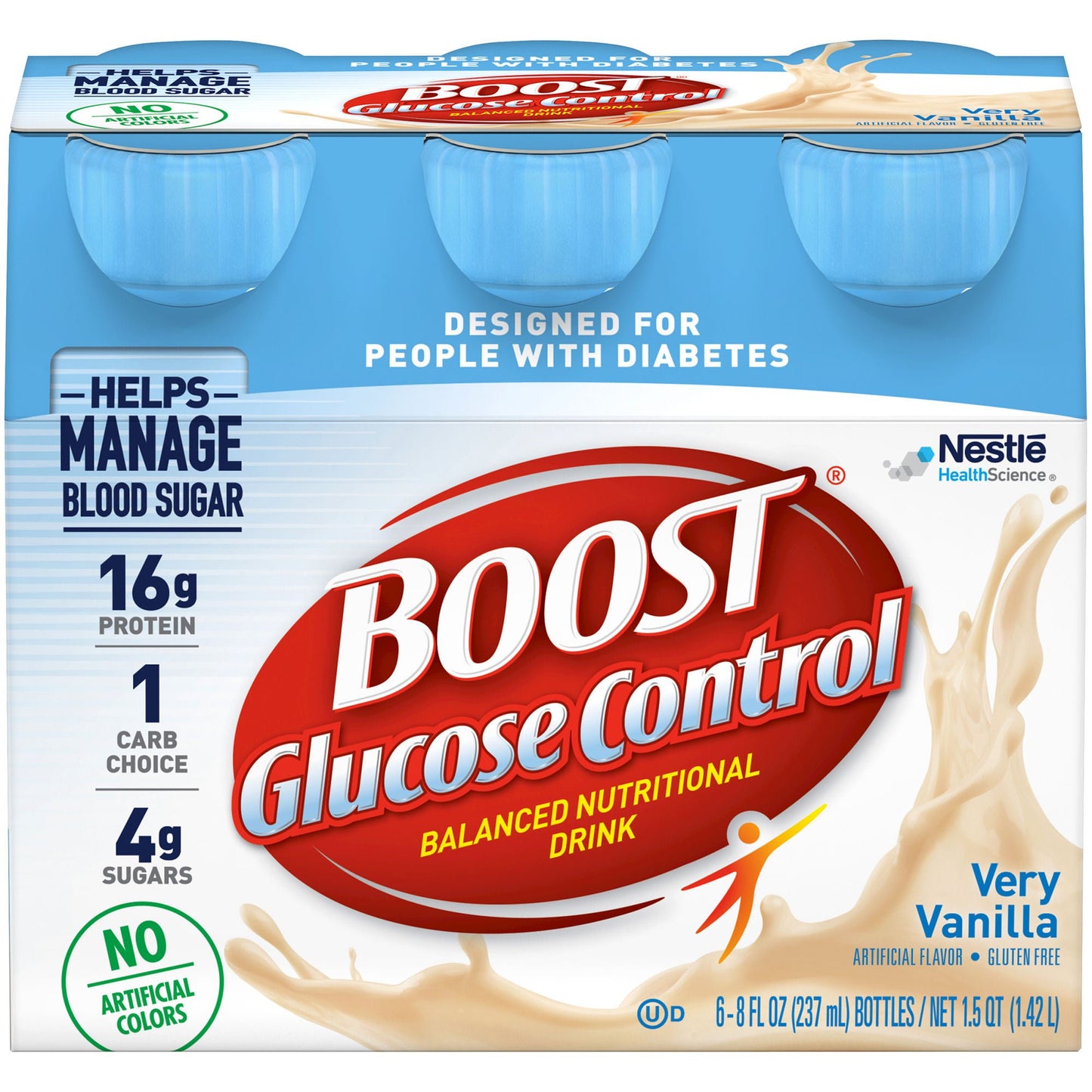 Boost® Glucose Control Vanilla Balanced Nutritional Drink, Bottle