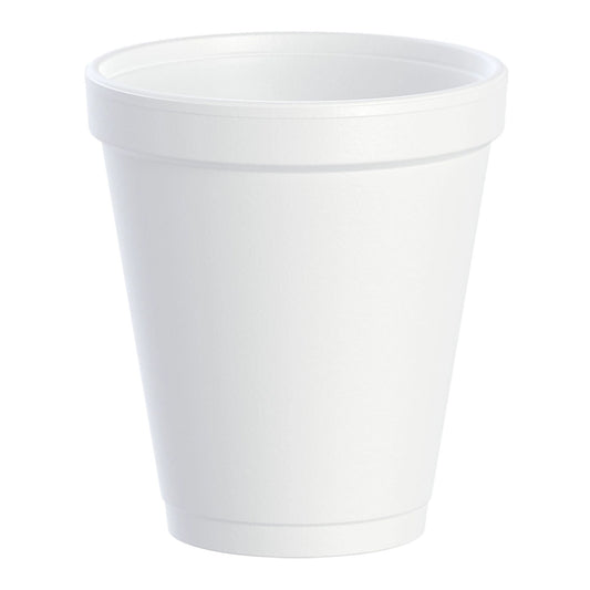 Dart White Styrofoam Drinking Cup, capacity