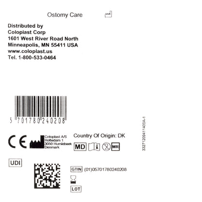 Brava Ostomy Seal Convex, Starter Hole (40mm) For Use with Ostomy Pouch