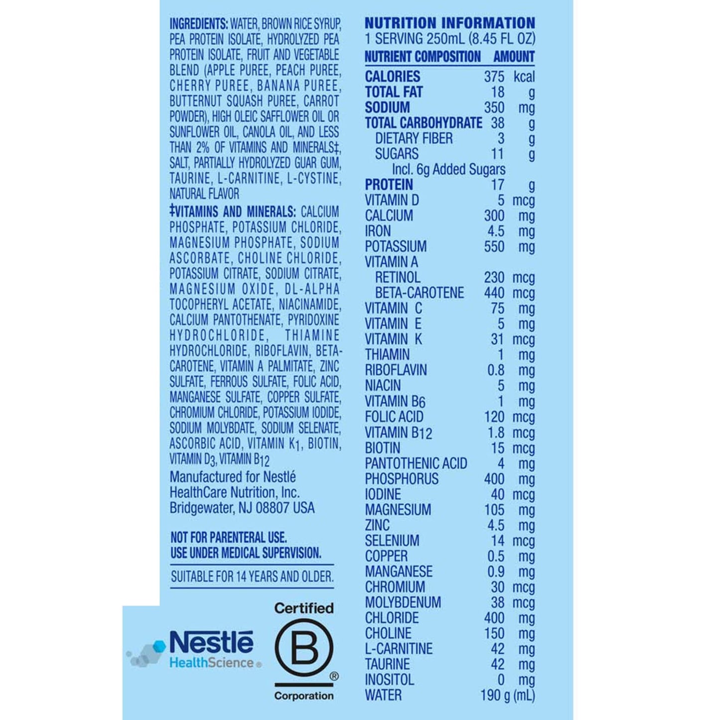 Compleat® 1.5 Original Plant-Based Tube Feeding Formula, Fruit Medley