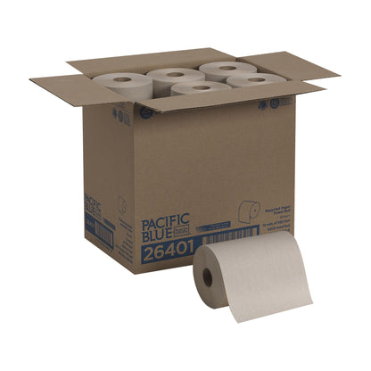 Pacific Blue Basic™ Brown Paper Towel, 7-7/ , 12 Rolls